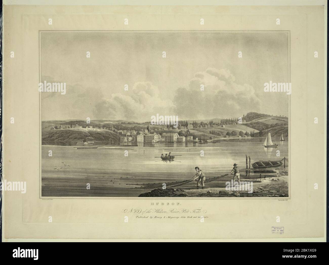 Hudson - dipinto da W.G. Muro ; inciso da I. Hill. Foto Stock