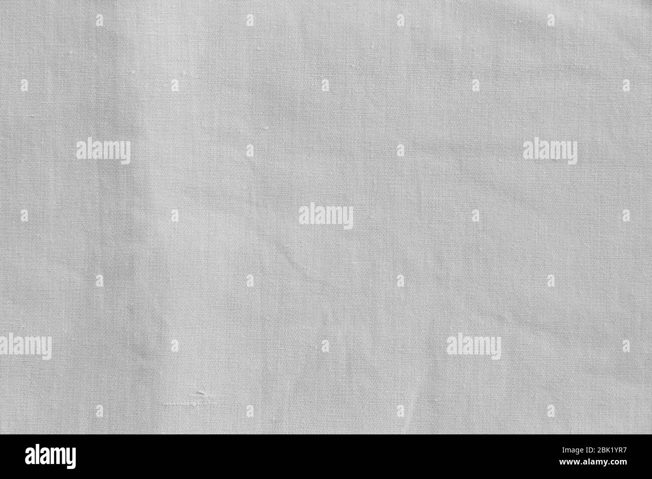 Tessuto bianco grigio lino cotone per la carta da parati design. Tessitura cotone sfondo texture. Foto Stock