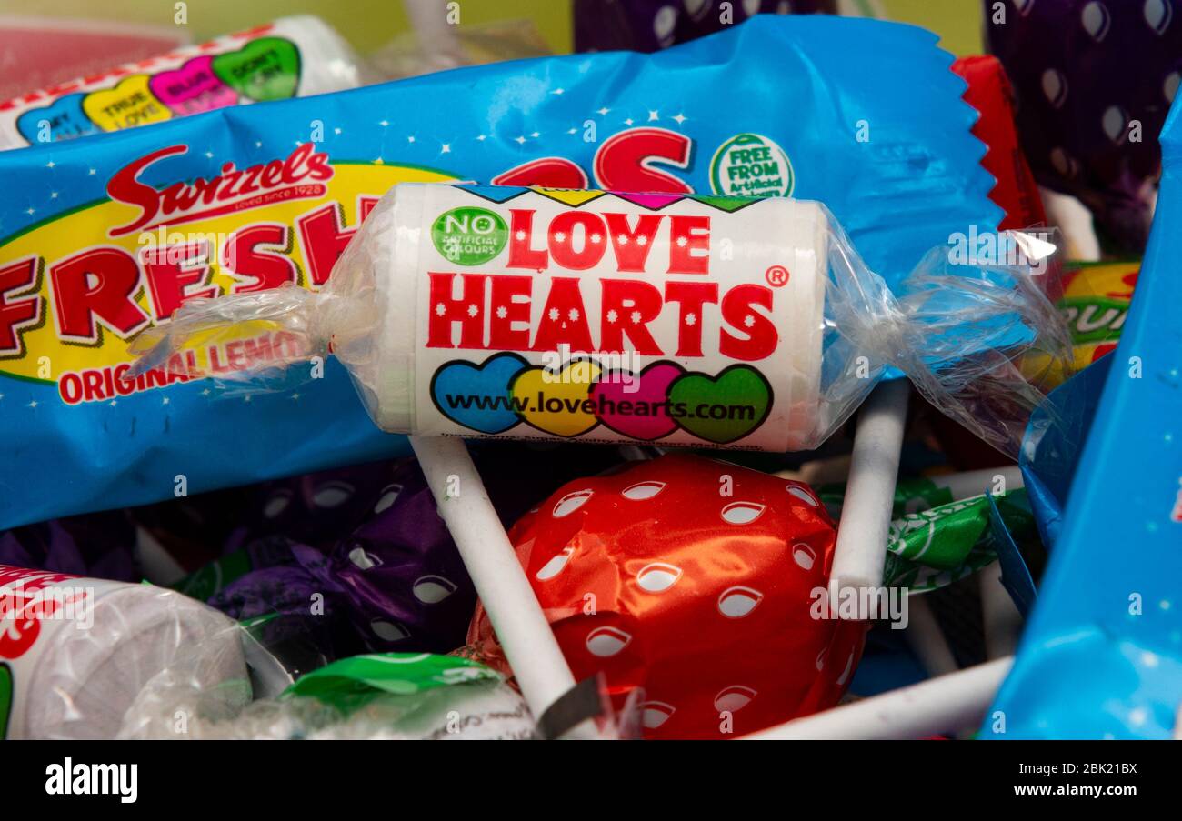 Swizzels Matlow,dolci assortiti,pasticceria,primo piano,dettaglio Foto Stock