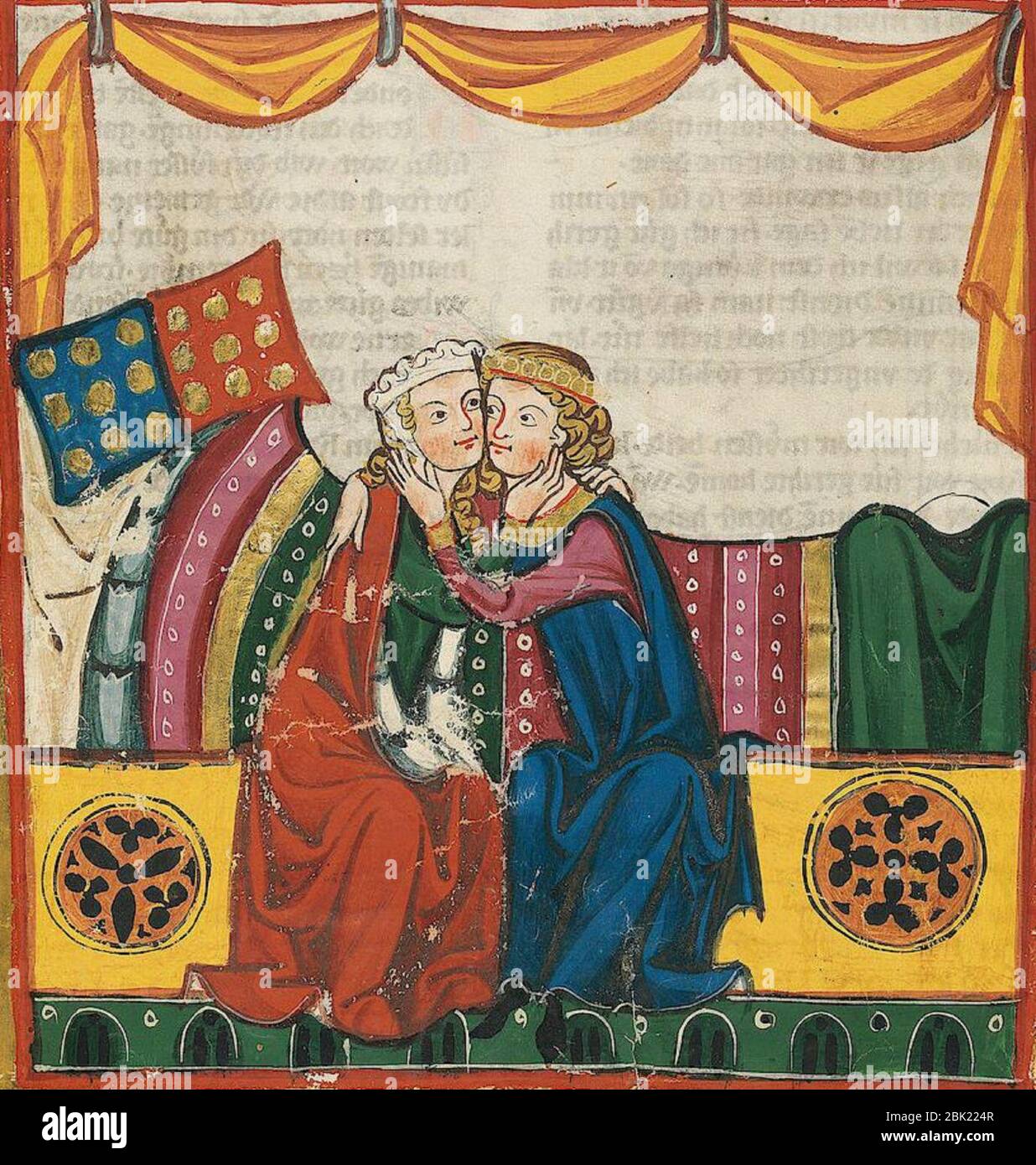 Hugo von Werenwag, dal Codex Manesse, 1305-15 (42640388224). Foto Stock