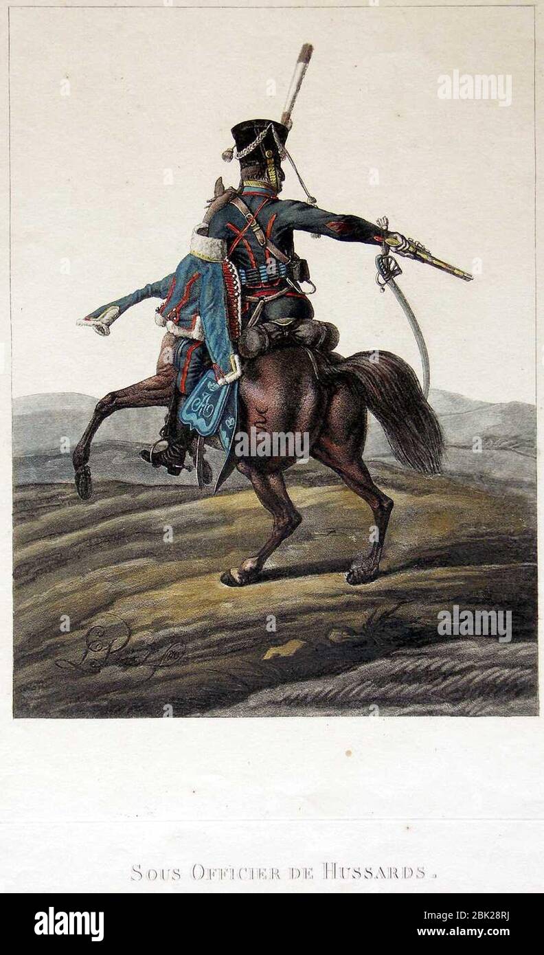 Hussar di Lev Kiel (1816). Foto Stock