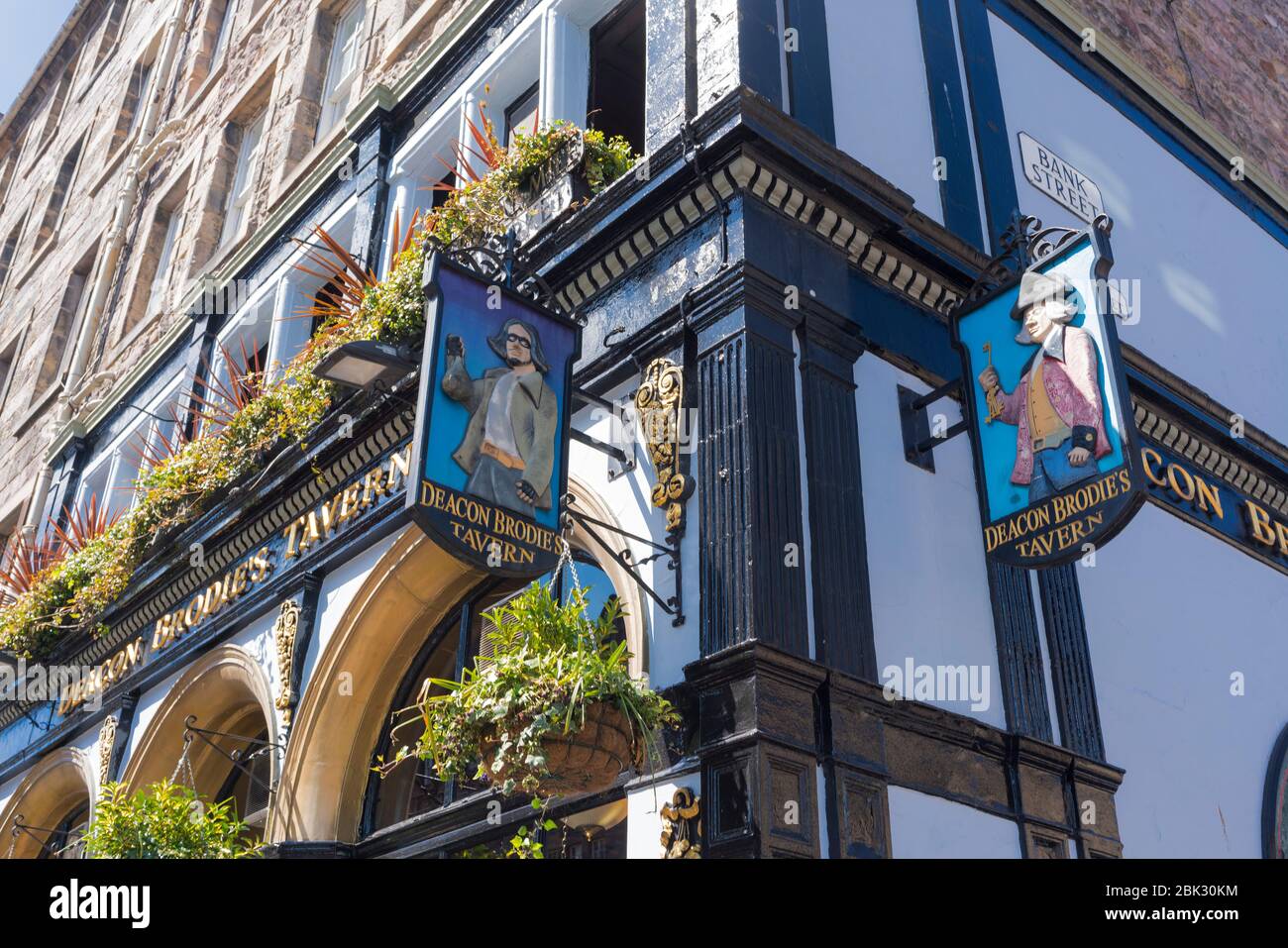 Edinburgh Deacon Brodies Tavern, Royal Mile, Historic, Edinburgh, Scotland, UK. Foto Stock