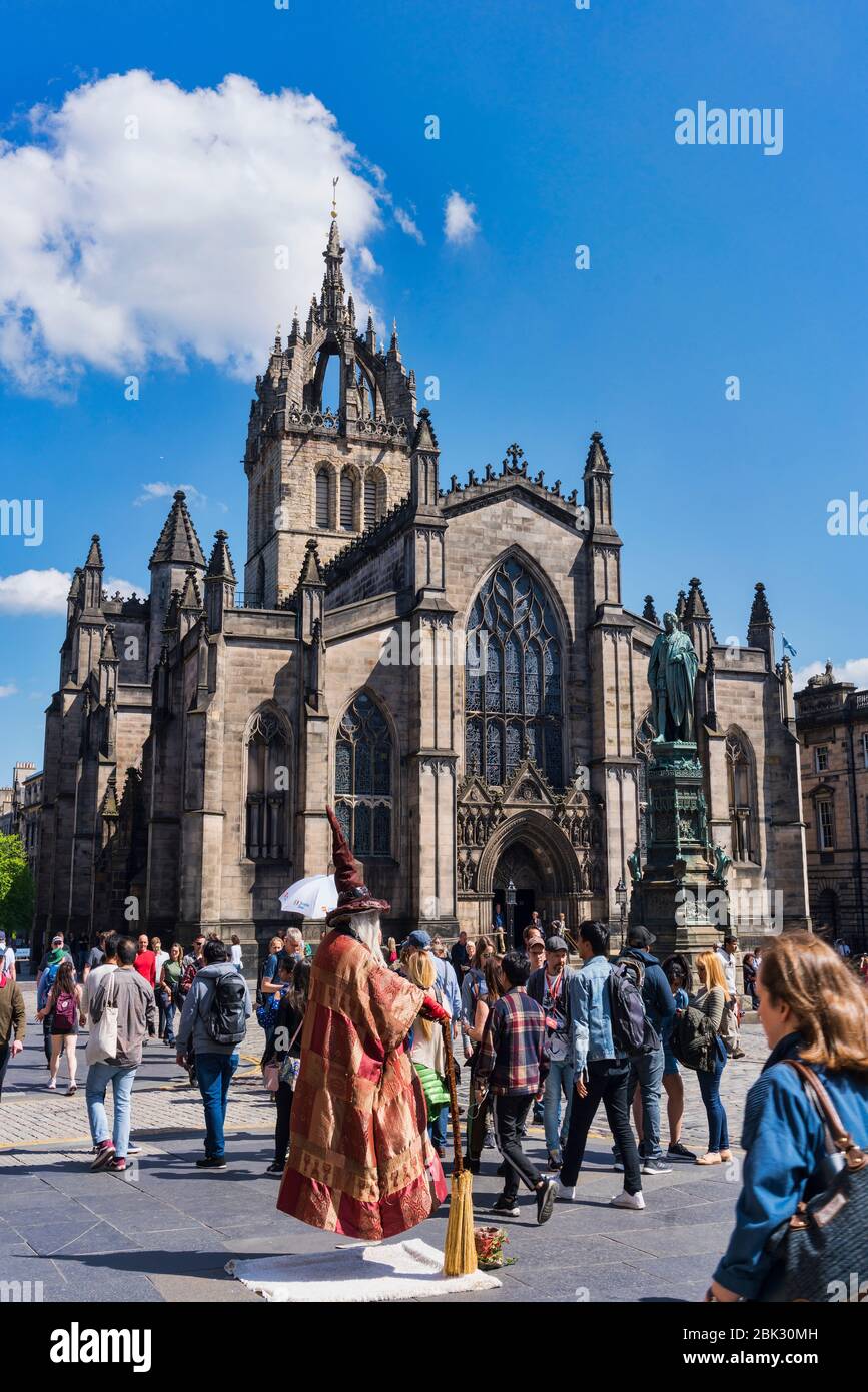 Edimburgo st Giles cattedrale, chiesa parrocchiale, riforma, John Knox, medievale, storico, Edimburgo, Scozia, Regno Unito. Foto Stock