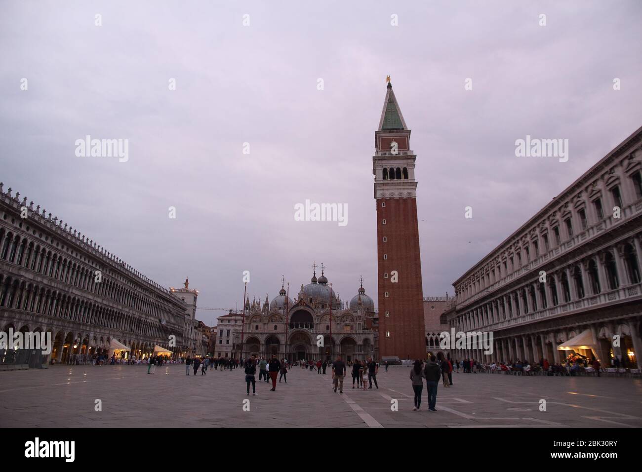 Venezia, ITALIA - Maggio 26 2019: Vista panoramica su Piazza San Marco Foto Stock