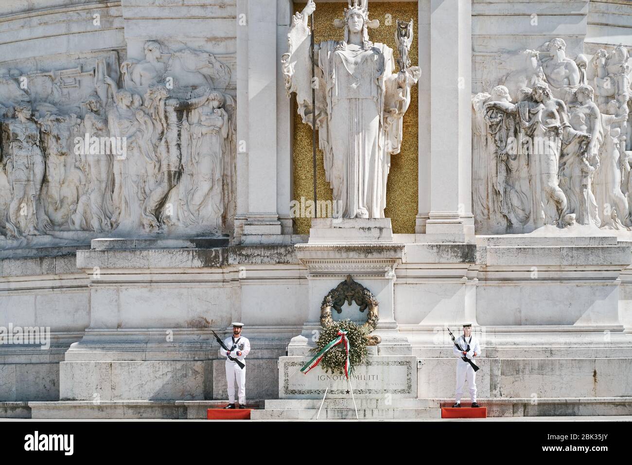 Roma, Italia - 29 giugno 2018: vista dell Altare della Patria o il Vittoriano, nel centro di Roma Foto Stock