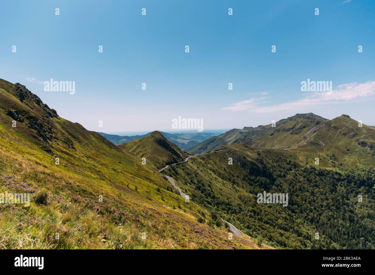 Auvergne Escursionismo Francia Paesaggio natura Foto Stock