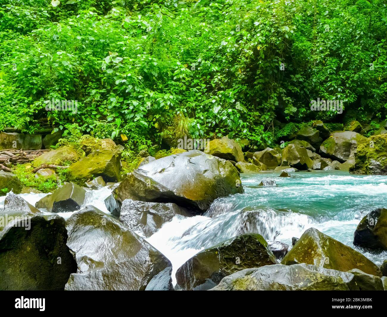 Cascata la Fortuna de San Carlos, parco nazionale del vulcano Arenal, Alajuela, San Carlos, Costa Rica Foto Stock