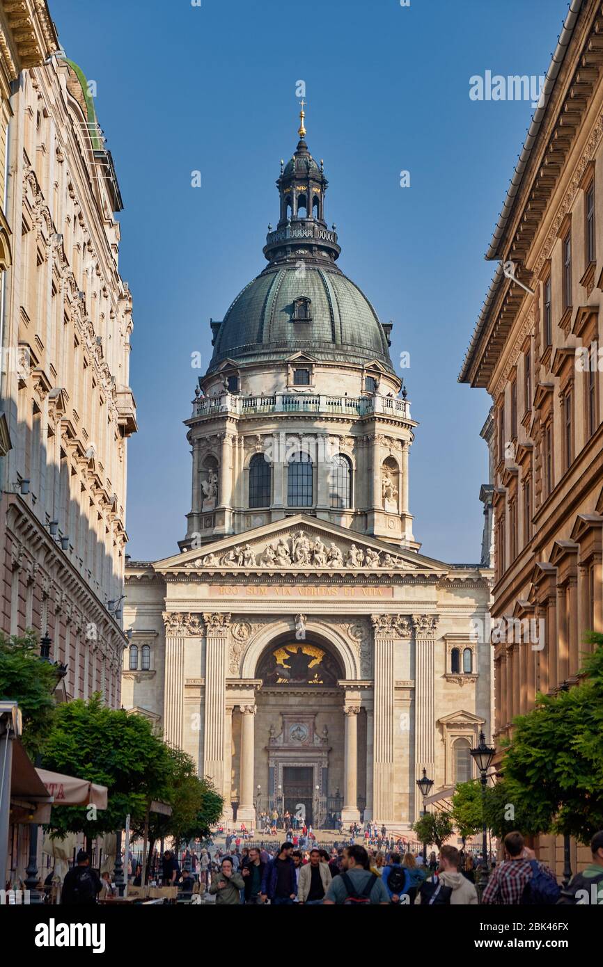 Budapest / Ungheria - 20 ottobre 2018: Basilica di Santo Stefano, basilica cattolica romana a Budapest, Ungheria, chiamata in onore di Stefano, il primo Re Foto Stock