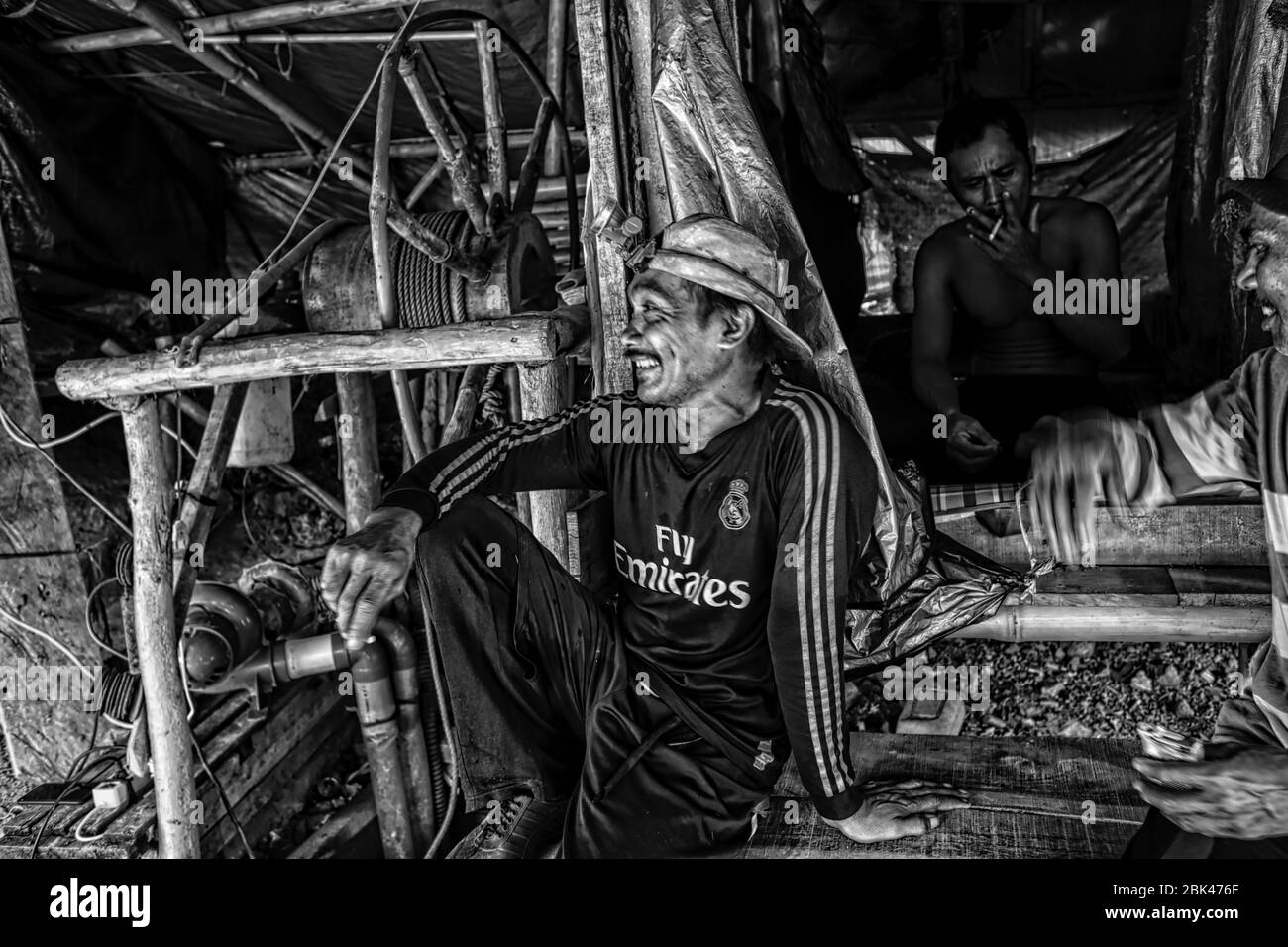 Estrazione illegale in Indonesia Foto Stock
