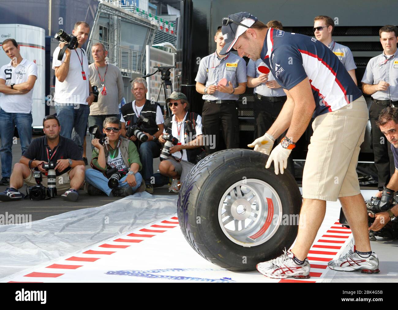 Monza, Italia. 11 settembre 2011. Monza, Italia - 11 settembre 2011: Campionato del mondo FIA F1 Formula uno con Rubens Barrichello, AT&T Williams F1 Team | utilizzo nel mondo Credit: dpa/Alamy Live News Foto Stock