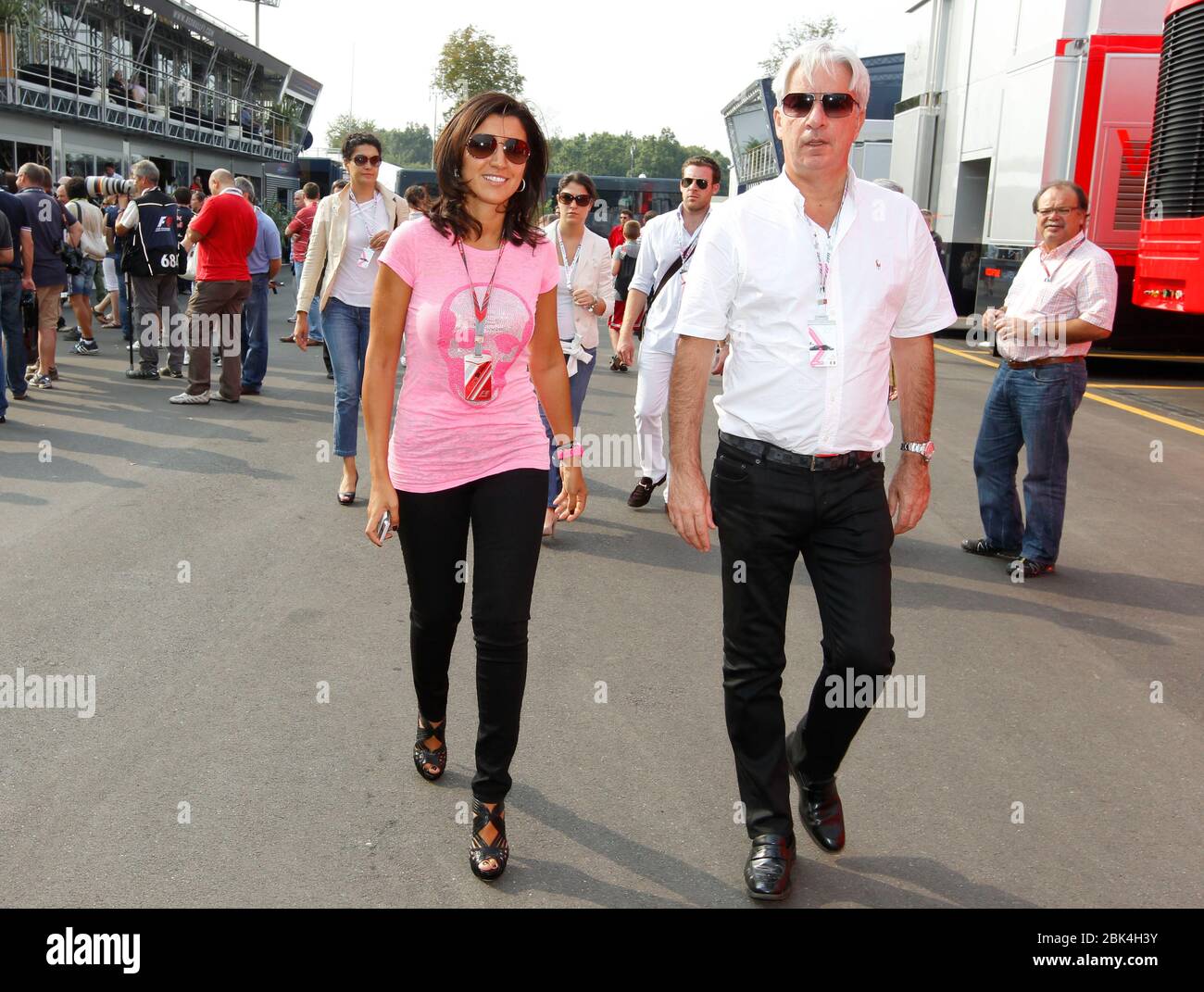 Monza, Italia. 11 settembre 2011. Monza, Italia - 11 settembre 2011: Campionato del mondo FIA F1 Formula uno con Fabiana Flosi, amico di Bernie Ecclestone | utilizzo nel mondo Credit: dpa/Alamy Live News Foto Stock