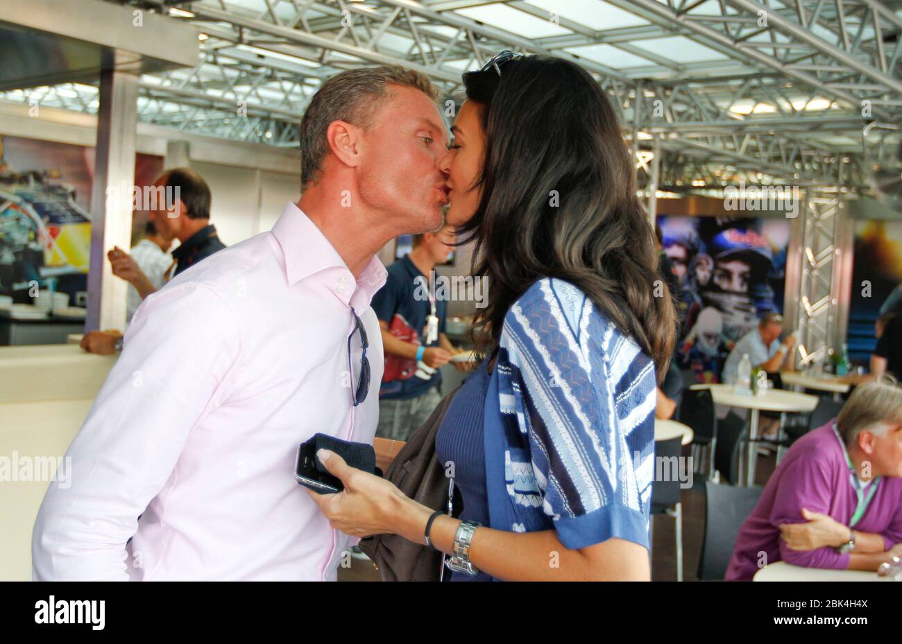 Monza, Italia. 11 settembre 2011. Monza, Italia - 11 settembre 2011: Campionato del mondo FIA F1 Formula uno con David Coulthard e l'amico Karen Minier | utilizzo nel mondo Credit: dpa/Alamy Live News Foto Stock