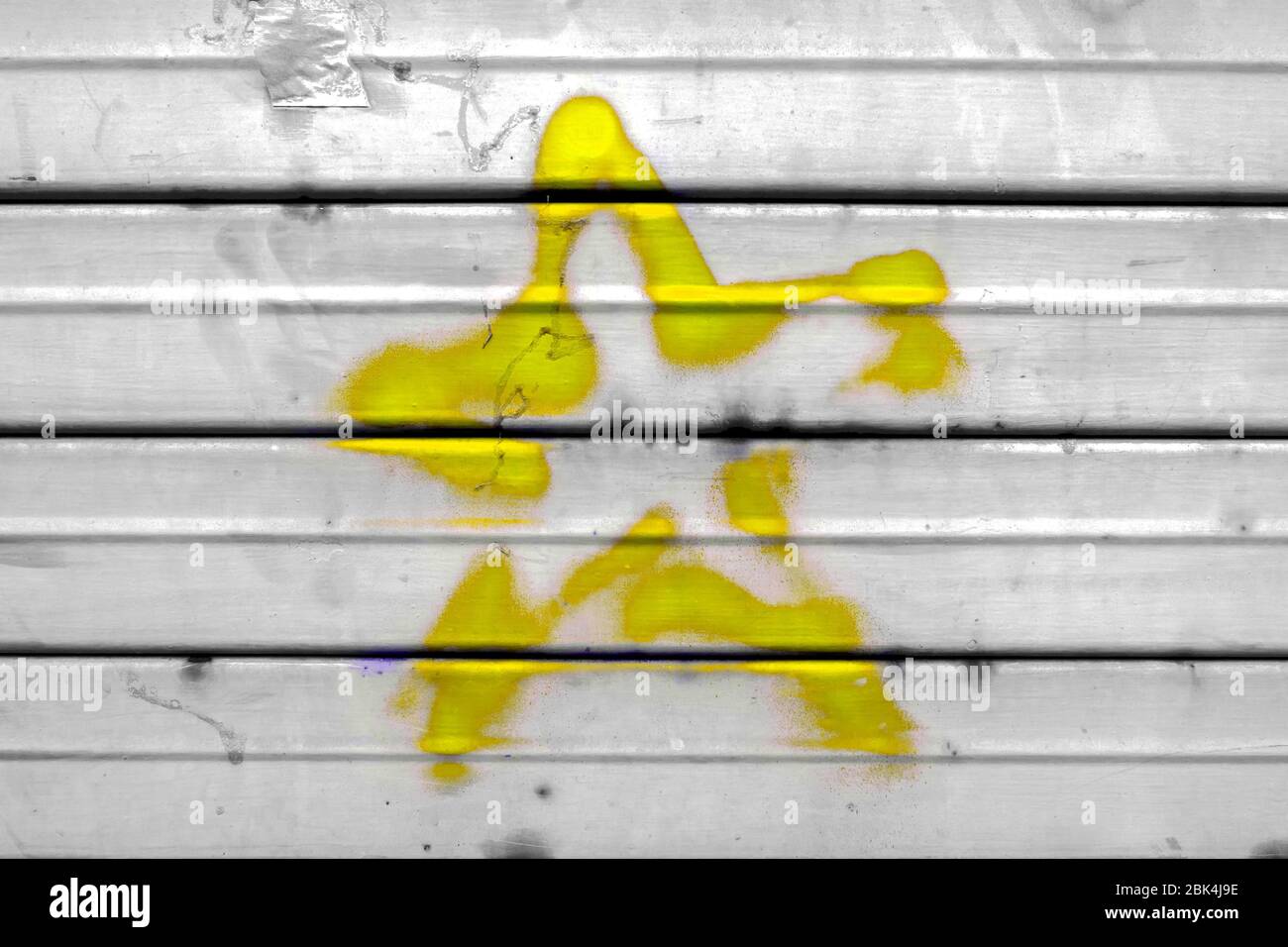 Stella dipinta su sfondo grunge Foto Stock