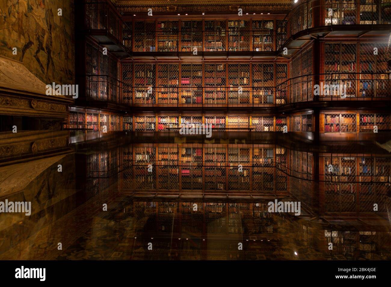 All'interno della Morgan Library e del Museum Manhattan NYC Foto Stock