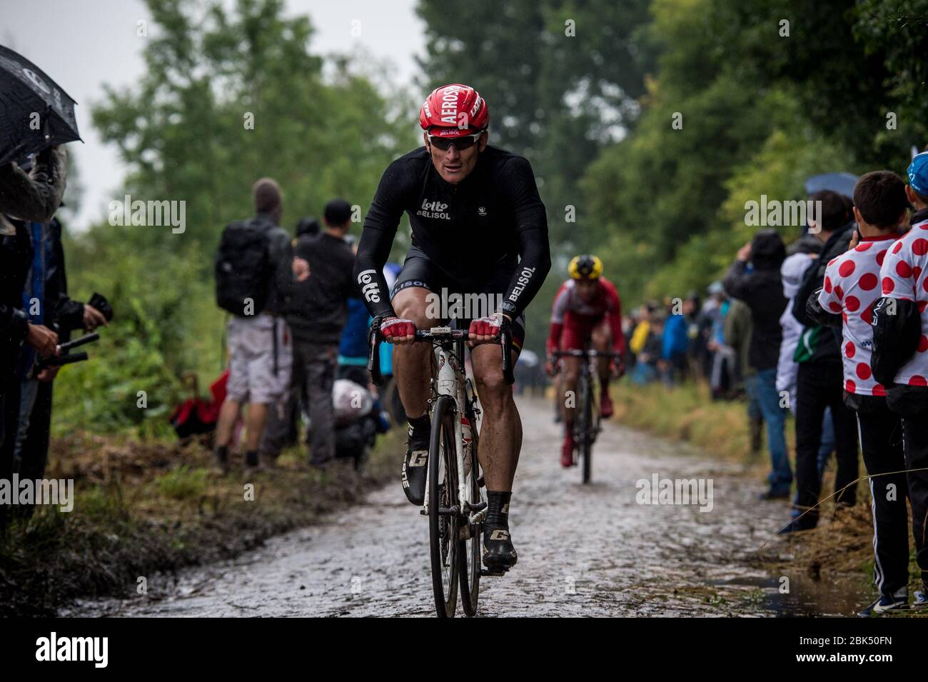 2014 Tour de France Stage 5. Ypres - Arenberg Porte du Hainaut. André Greipel. Foto Stock