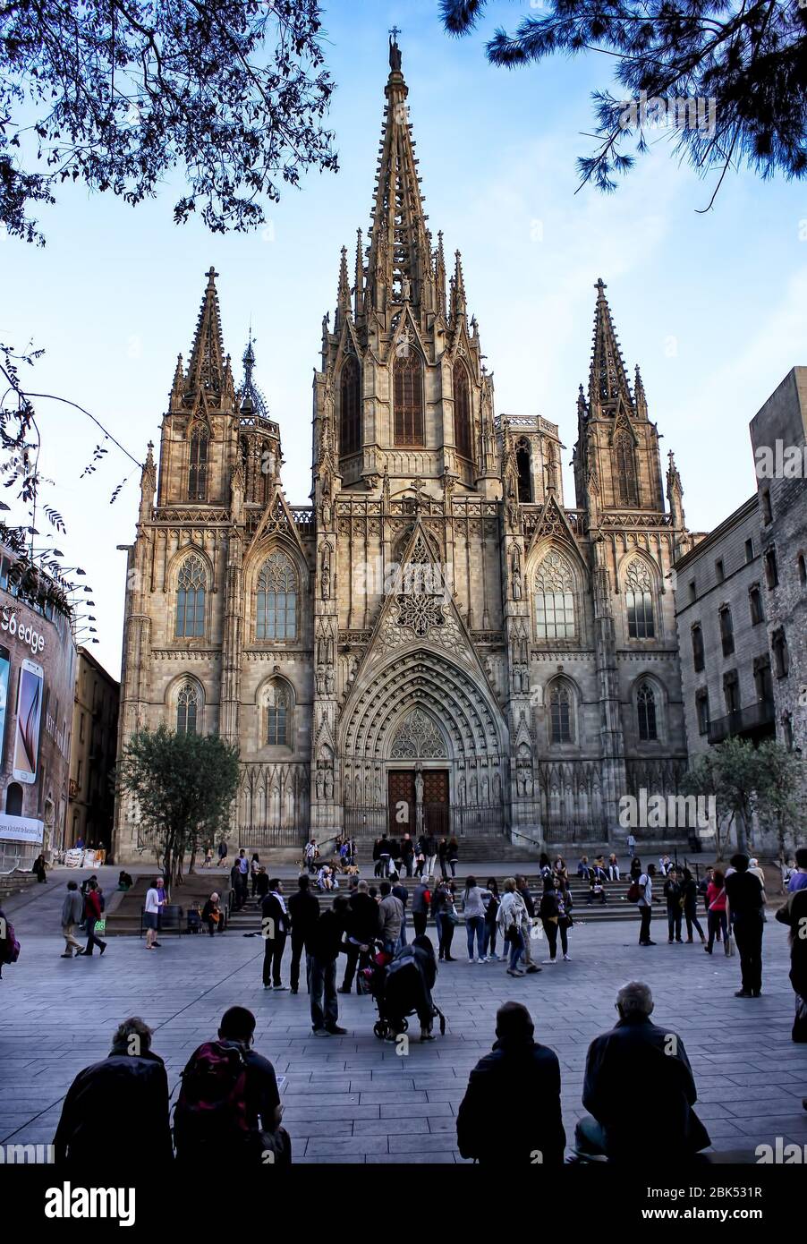 La Cattedrale gotica di Barcellona, la Cattedrale della Santa Croce e  Sant'Eulalia a Barcellona, Catalogna, Spagna. Vedere la vista dettagliata  sulle altre foto Foto stock - Alamy