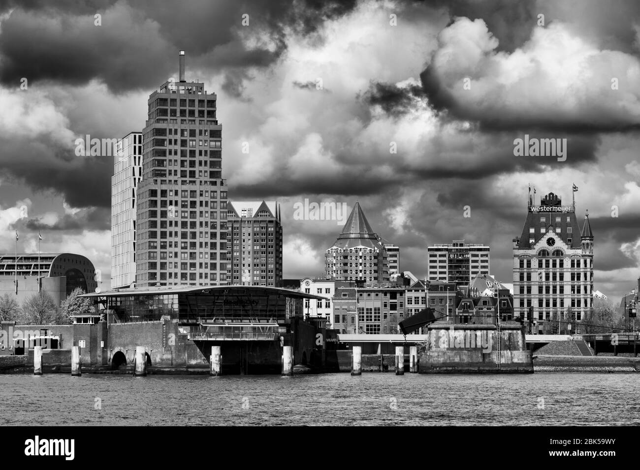 Old Port District, Rotterdam, Olanda meridionale, Paesi Bassi, Europa Foto Stock