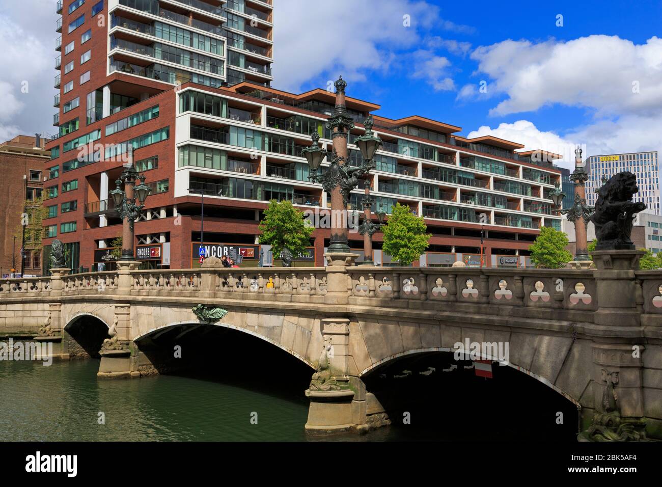 Regentesse Bridge, Maritime District, Rotterdam, Olanda meridionale, Paesi Bassi, Europa Foto Stock