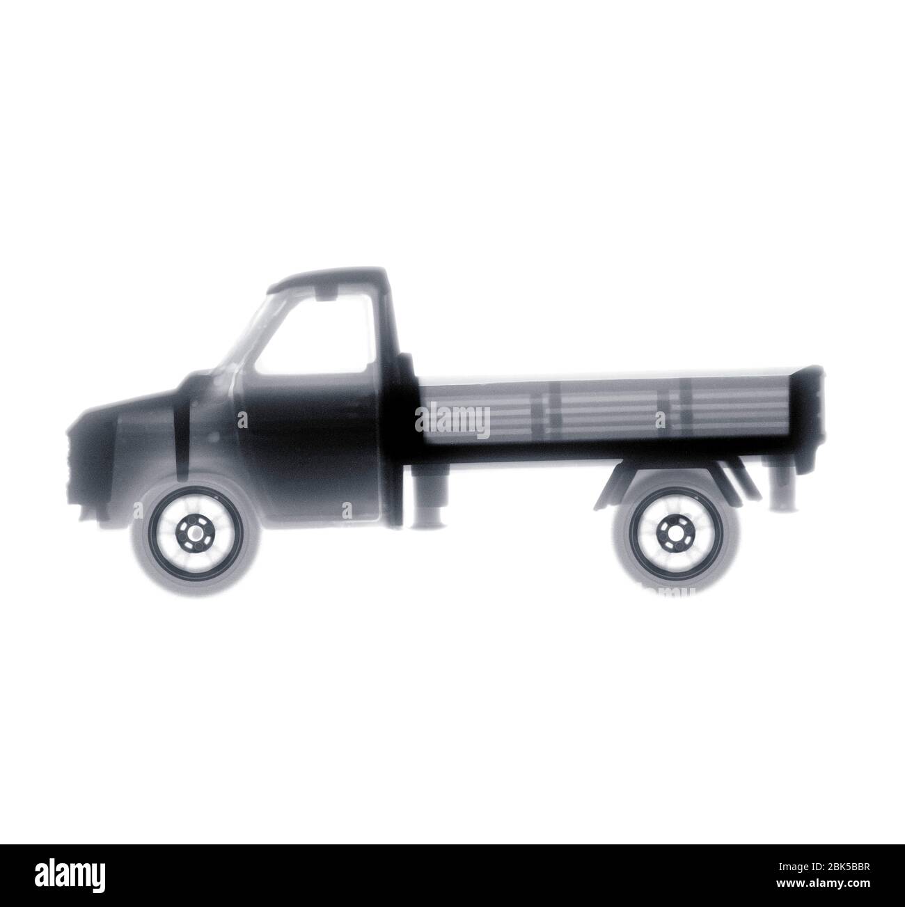 Giocattolo pick-up camion, raggi X. Foto Stock Giocattolo pick-up camion, raggi X. Foto Stock
