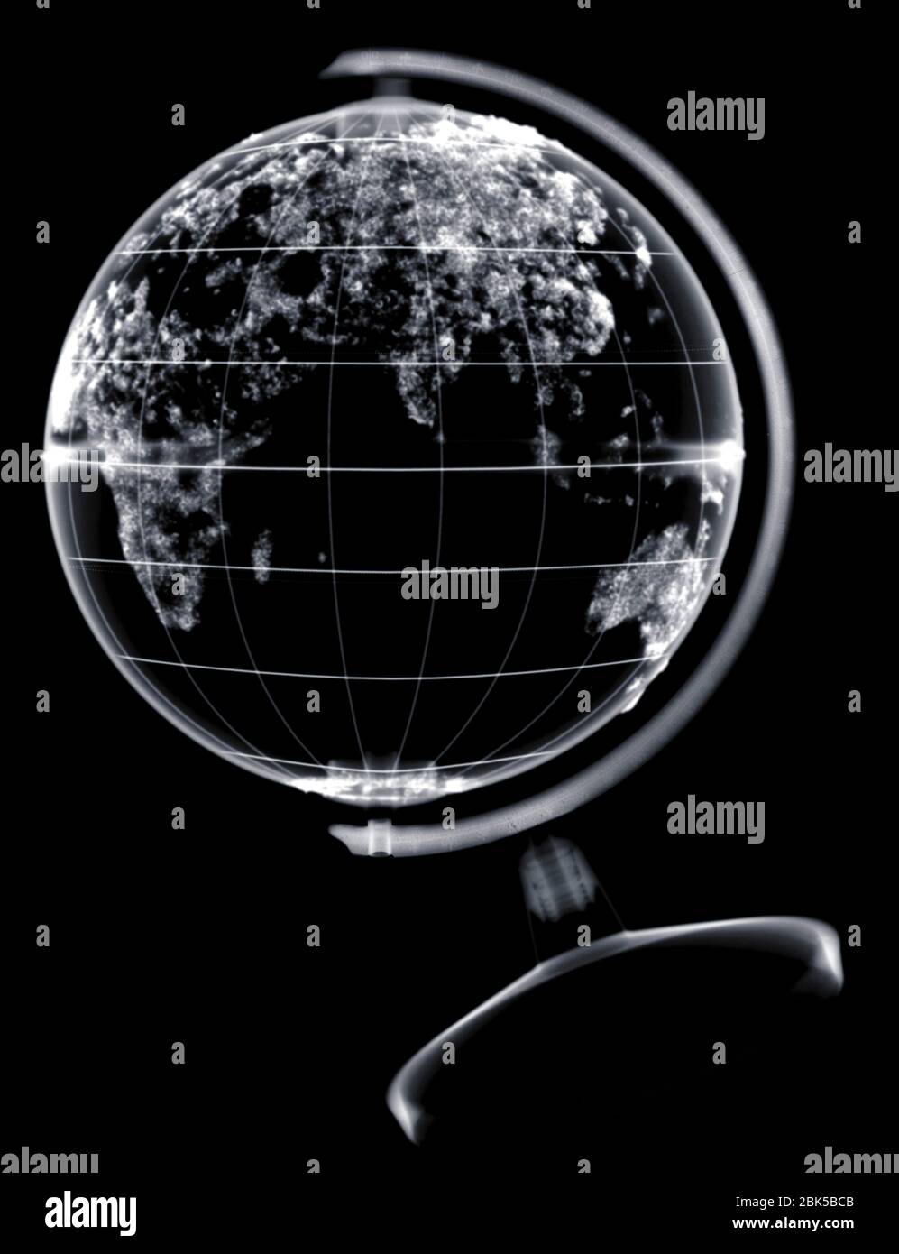 Mondo globo, raggi X. Foto Stock