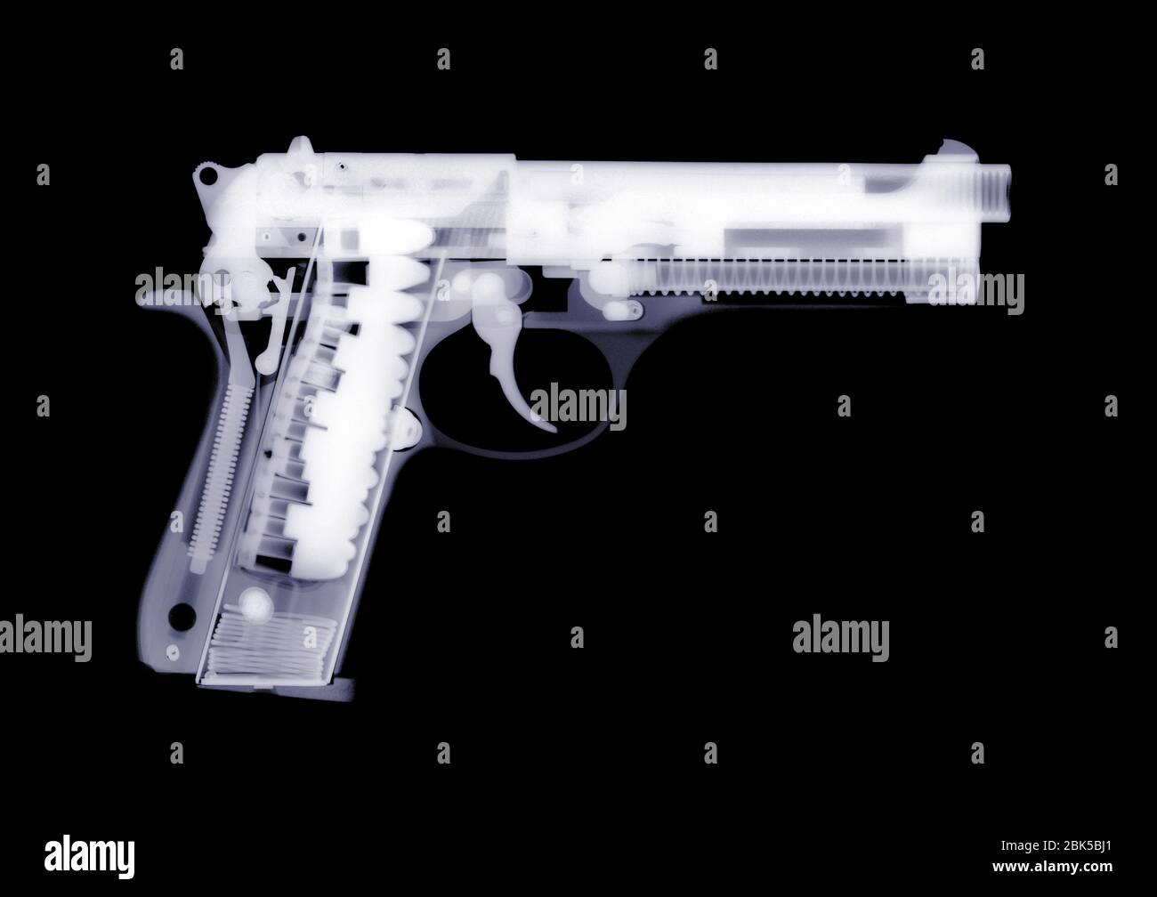 Pistola, raggi X. Foto Stock