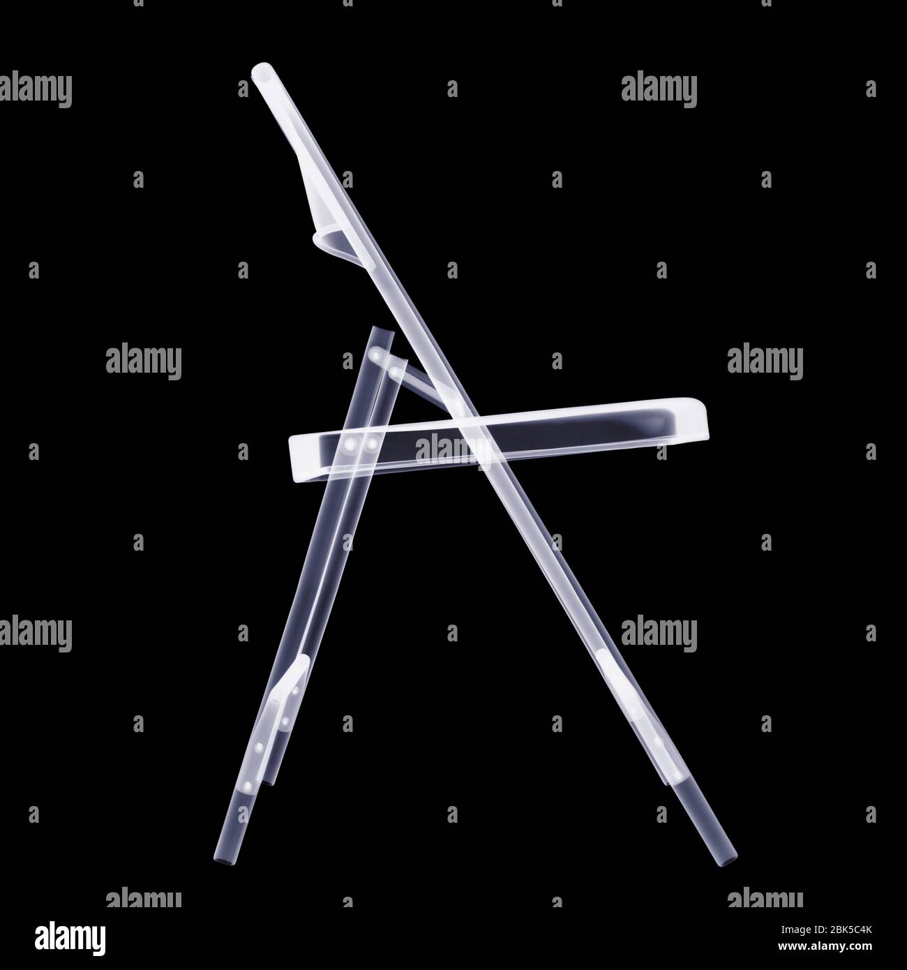 Sedia pieghevole, raggi X. Foto Stock