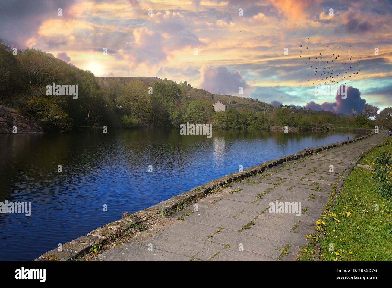 immagini di un villaggio dello yorkshire Foto Stock