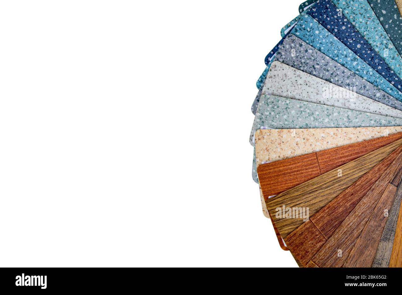 Linoleum. Esempi di pavimenti con texture legno. Il processo di taglio di un coltello speciale. Posa in camera. Foto Stock