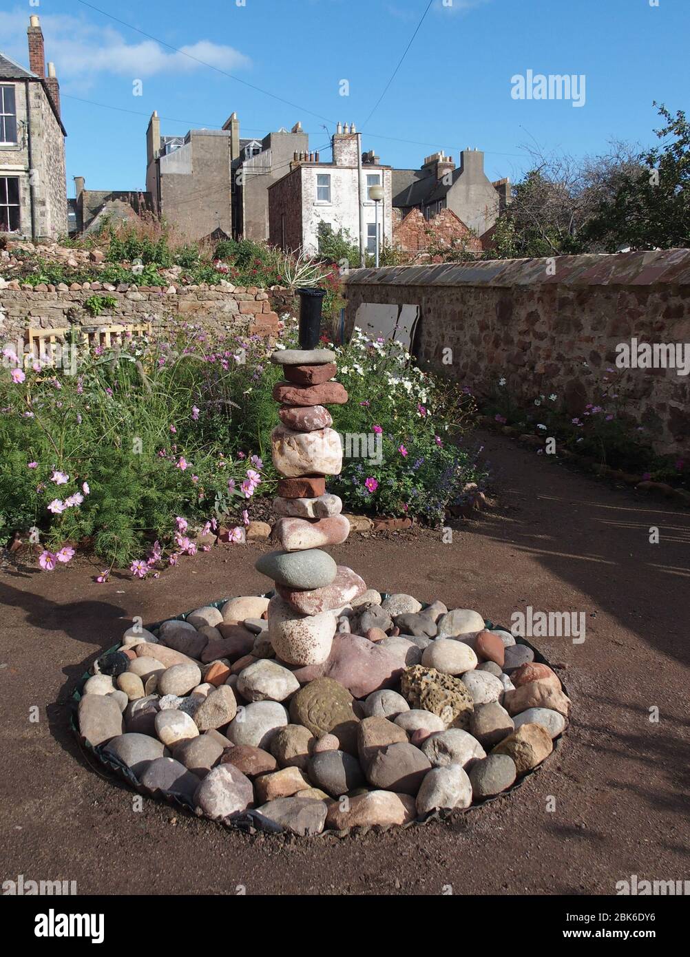 Community Garden in High Street, Dunbar Foto Stock