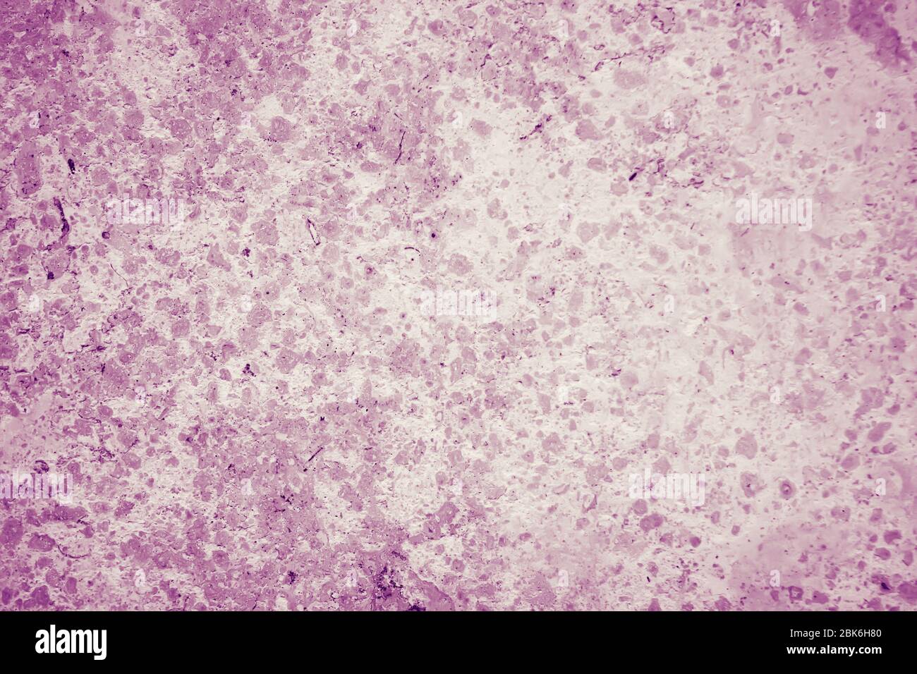 Sfondo astratto di un solido muro di pietra liscia con flecks rosa. Foto Stock