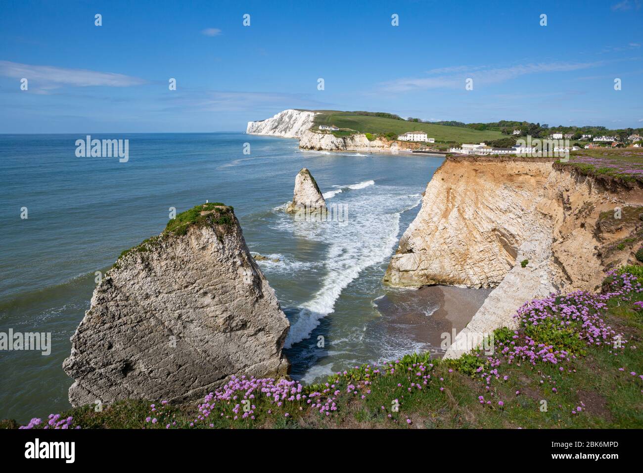 La baia di acqua dolce, Isola di Wight Foto Stock