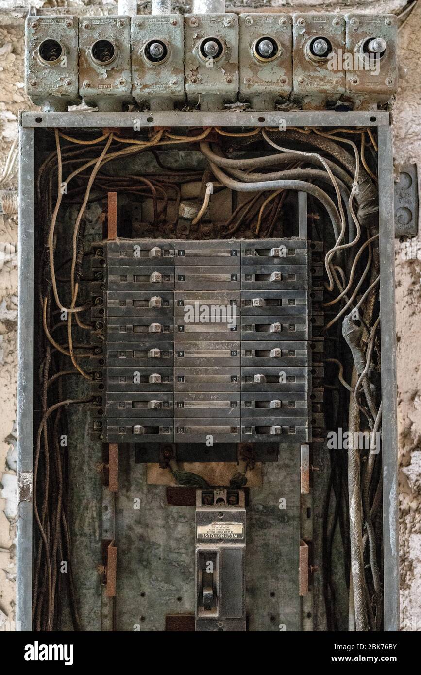 Vecchia centrale elettrica presso la Penitenzieria dello Stato Orientale a Philadelphia, Pennsylvania, che è un ex carcere che ha funzionato dal 1829 al 1971. Foto Stock