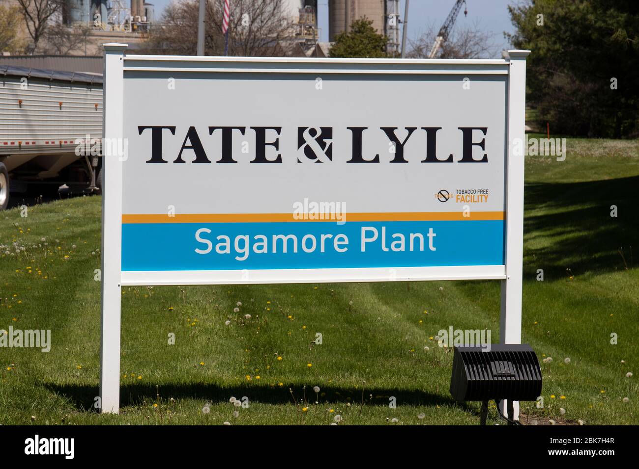 Lafayette - Circa Maggio 2020: Stabilimento di Tate & Lyle Sagamore. Tate & Lyle produce e fornisce innovativi ingredienti a base di mais per prodotti alimentari e bevande Foto Stock