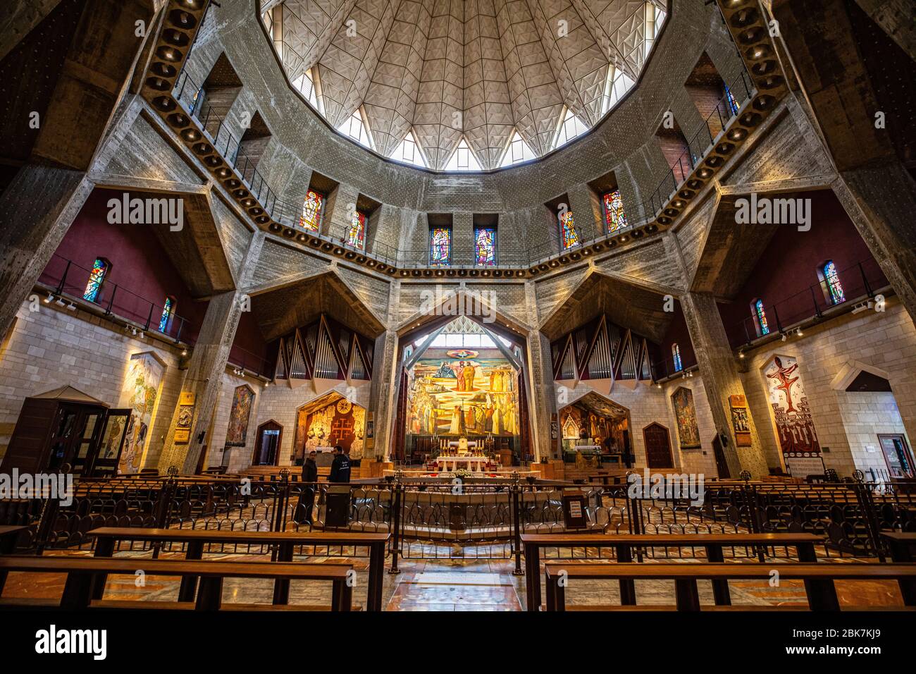 Basilica di nostra Signora dell'Annunciazione a Nazareth, Israele Foto Stock