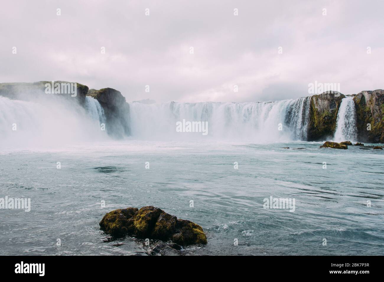 Cascata Godafoss sulla splendida Islanda Foto Stock