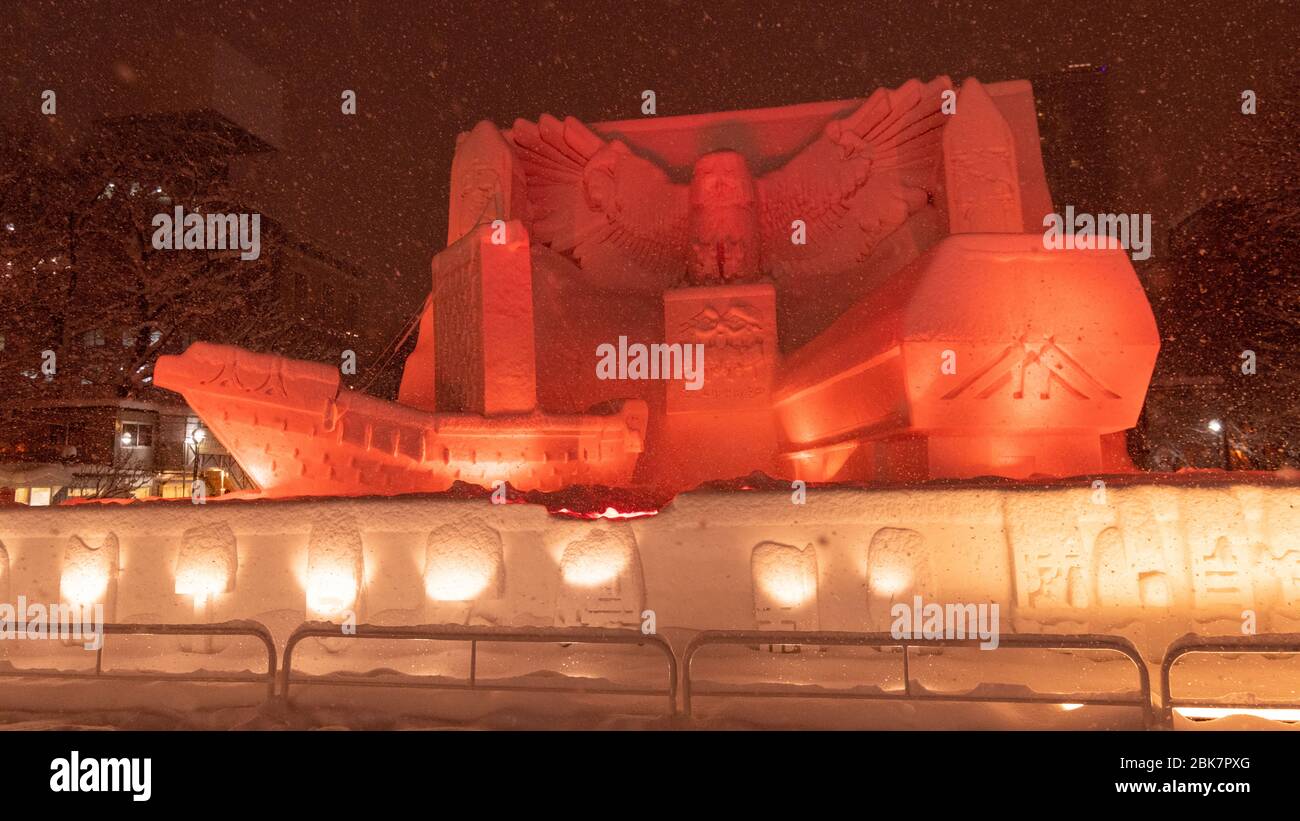 Sapporo Ice Festival, Hokkaido, Giappone Foto Stock