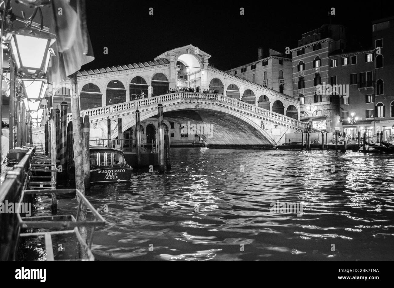 Venezia di notte Foto Stock