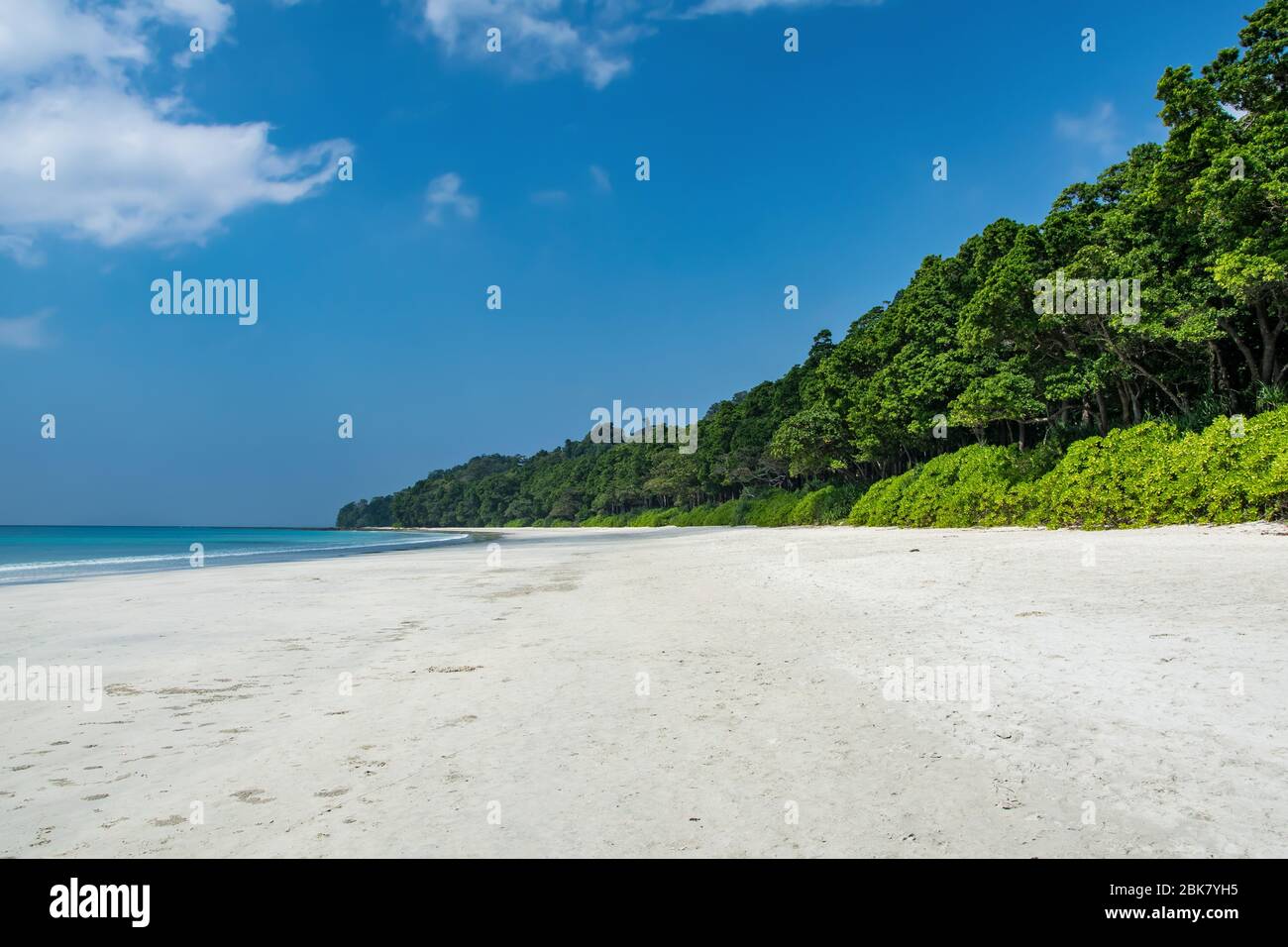Spiaggia di Radhanagar all'Isola di Havelock Foto Stock