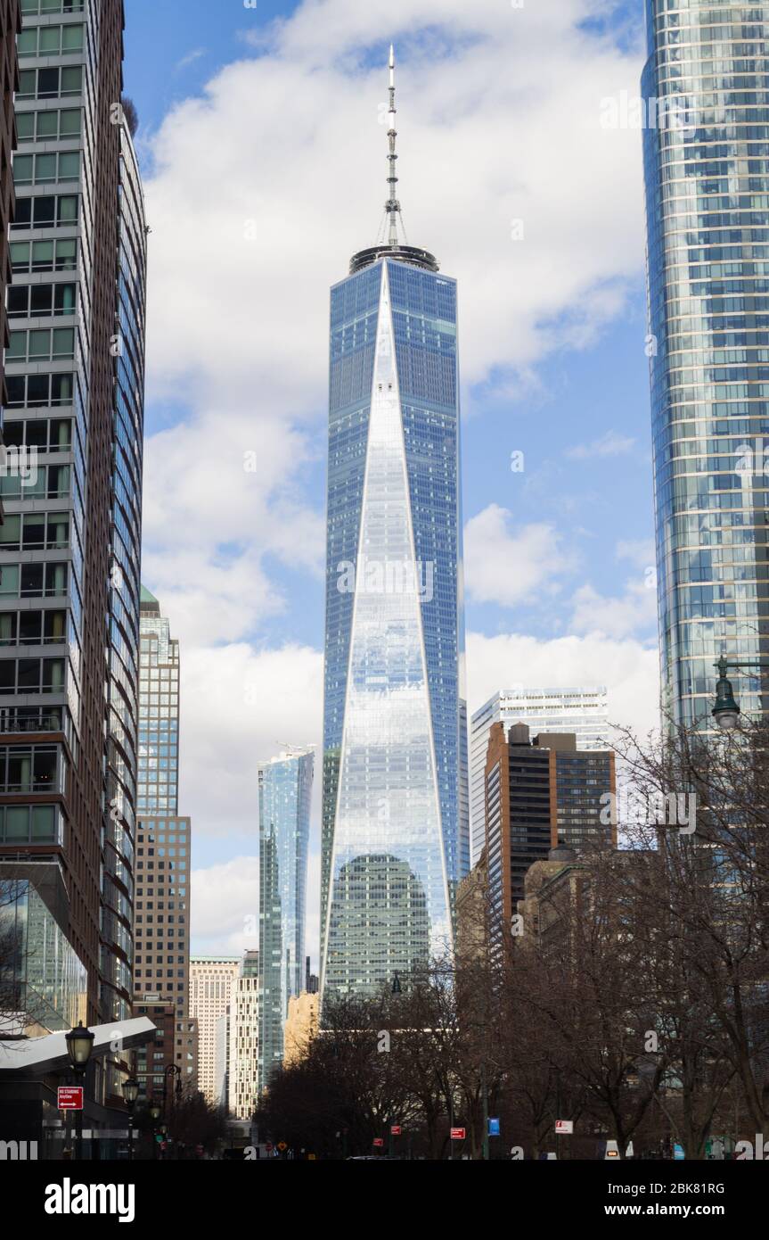 1 WTC Freedom Tower New York City NYC USA North America World Trade Center Foto Stock