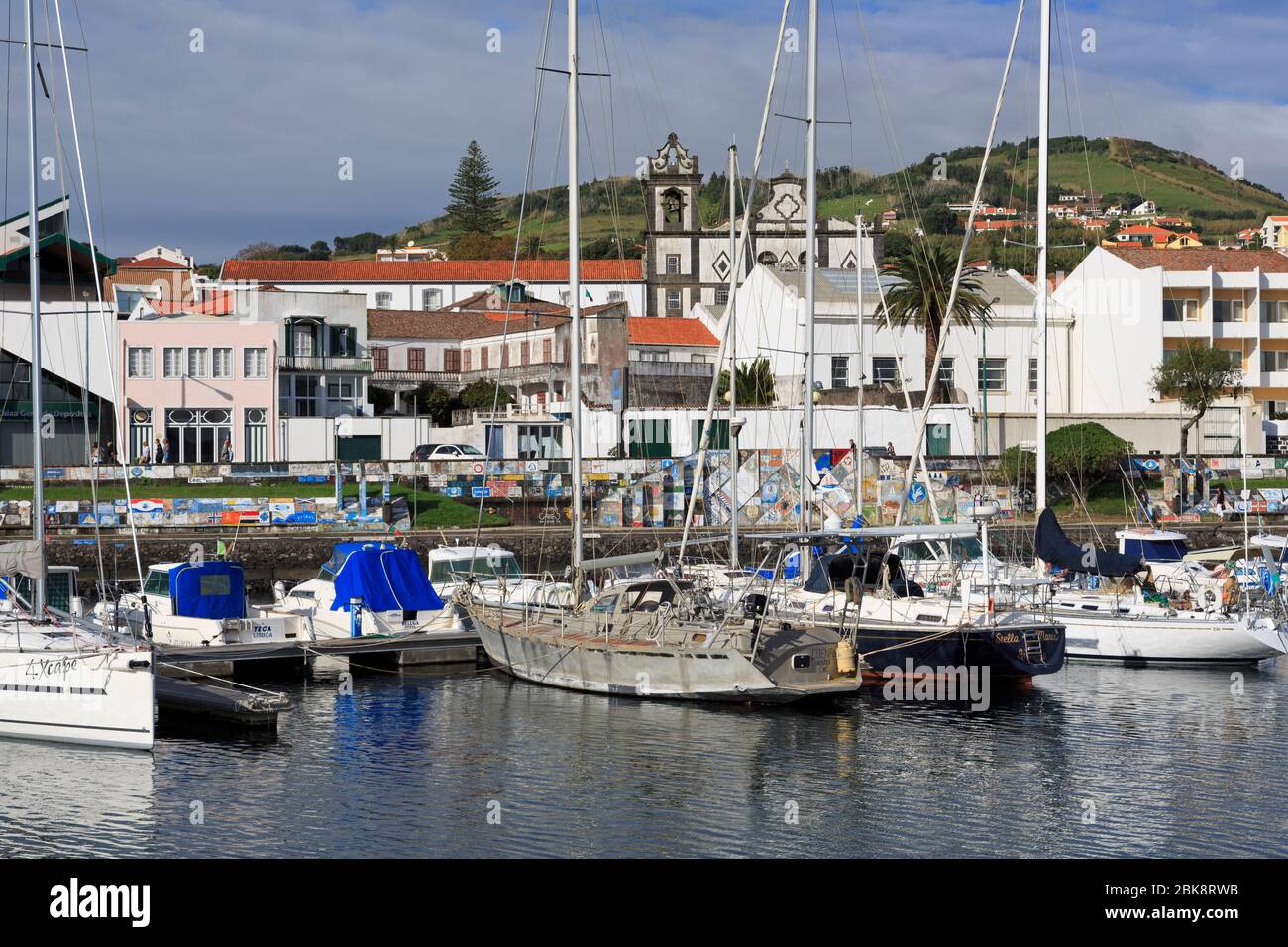 Horta Marina, Faial Island, Azzorre, Portogallo, Europa Foto Stock