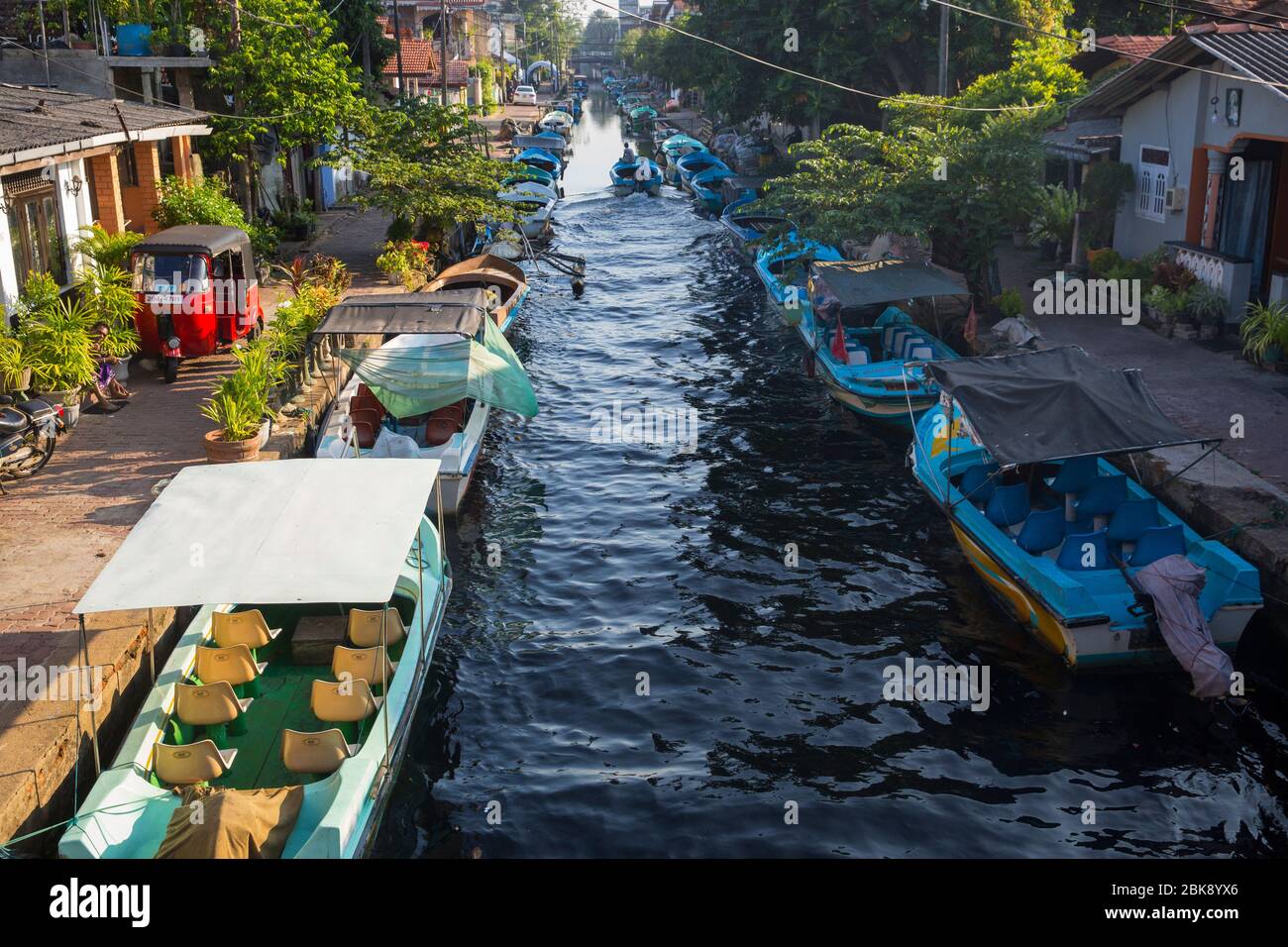 Canale Olandese o canale Hamilton a Negombo in Sri Lanka. Foto Stock