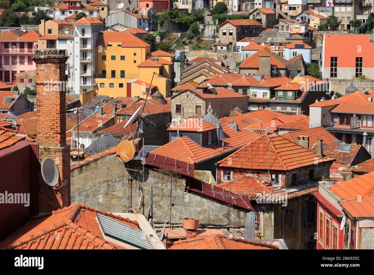 La cattedrale, il quartiere della città di Porto, Portogallo, Europa Foto Stock