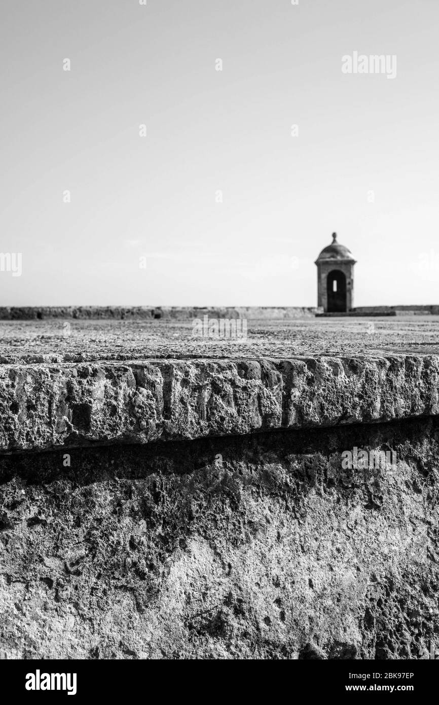 città fortezza città vecchia cartagena colombia Foto Stock