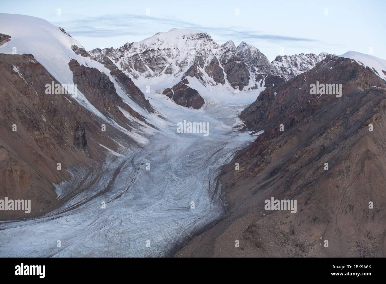 Retraendo ghiacciaio, Canada Foto Stock