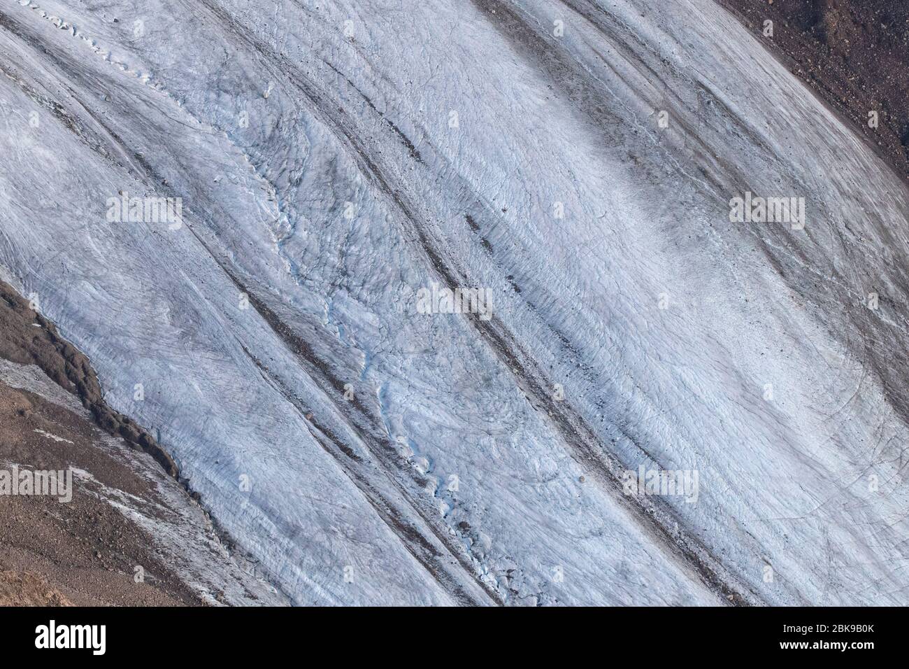 Primo piano del ghiaccio del ghiacciaio, Canada Foto Stock
