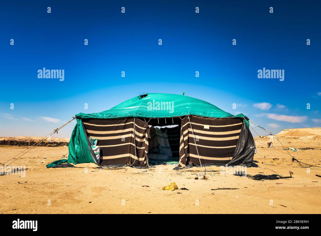 Una piccola capanna nella zona del deserto - al Sarar Arabia Saudita. Foto Stock