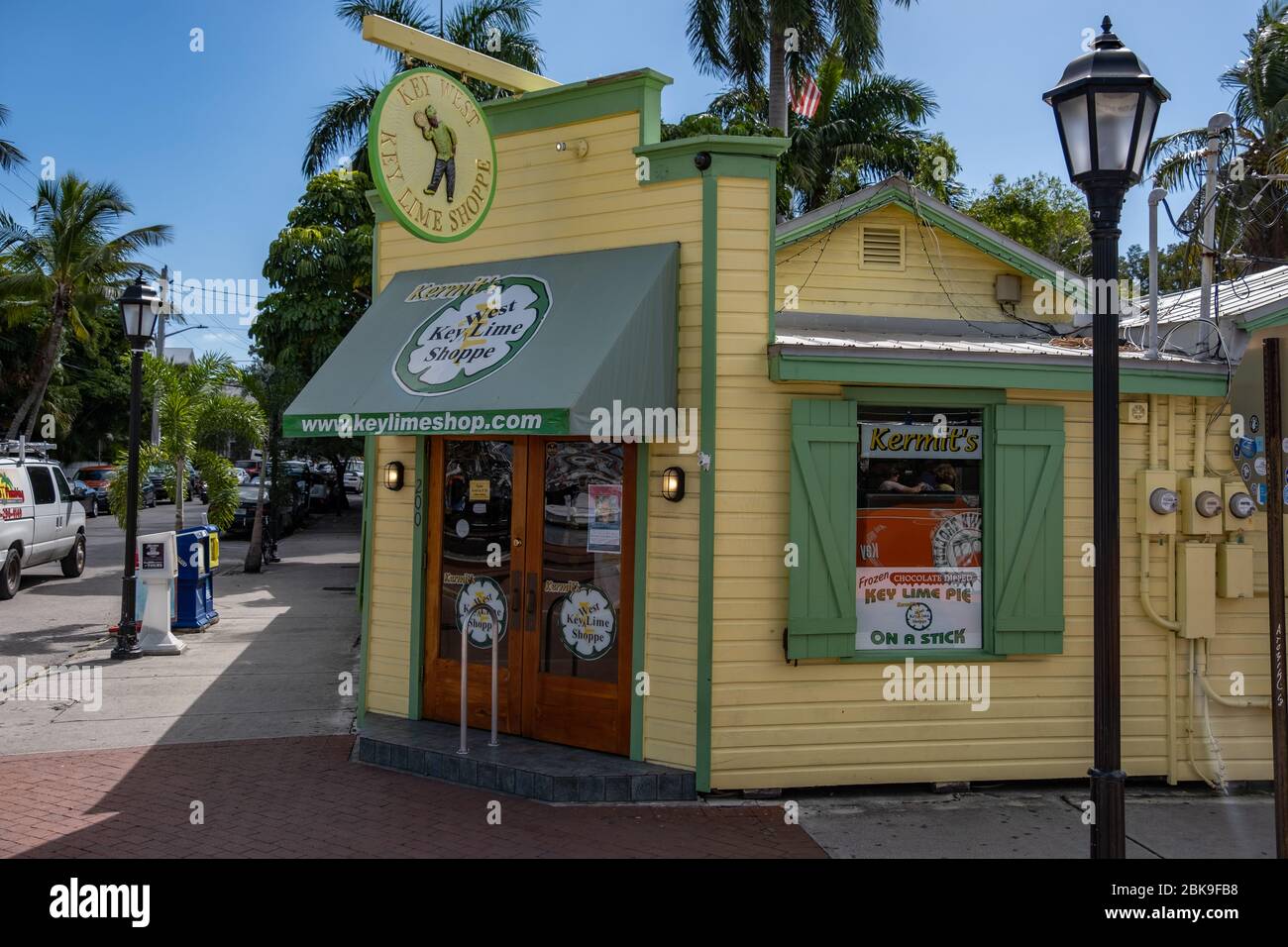 Key West, Florida, US-7 novembre 2019: Key Lime Shoppe. Il luogo di nascita di Key Lime Pie. Foto Stock