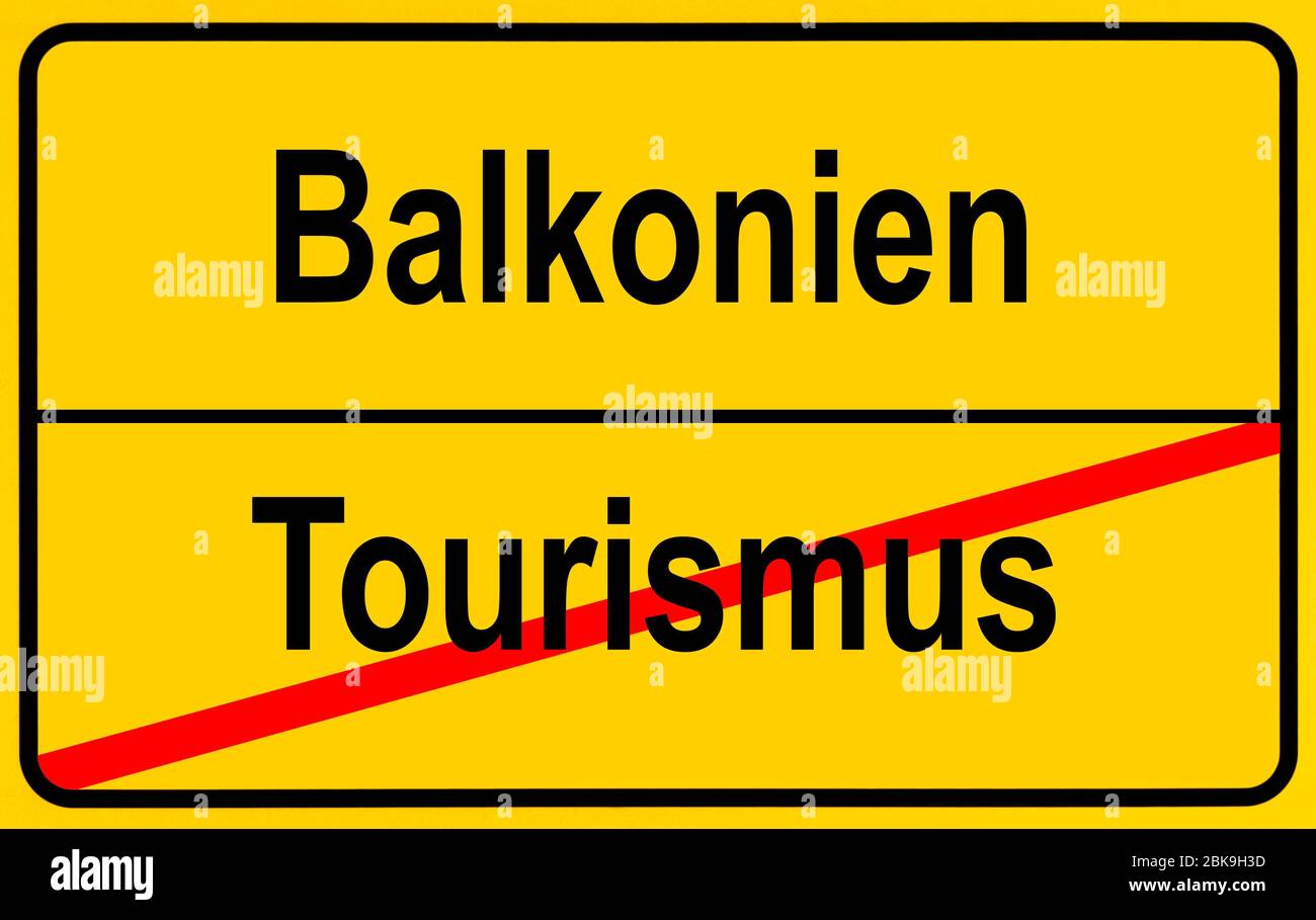 Immagine simbolica, monito di viaggio mondiale del Foreign Office a causa della crisi di Corona, Germania Foto Stock