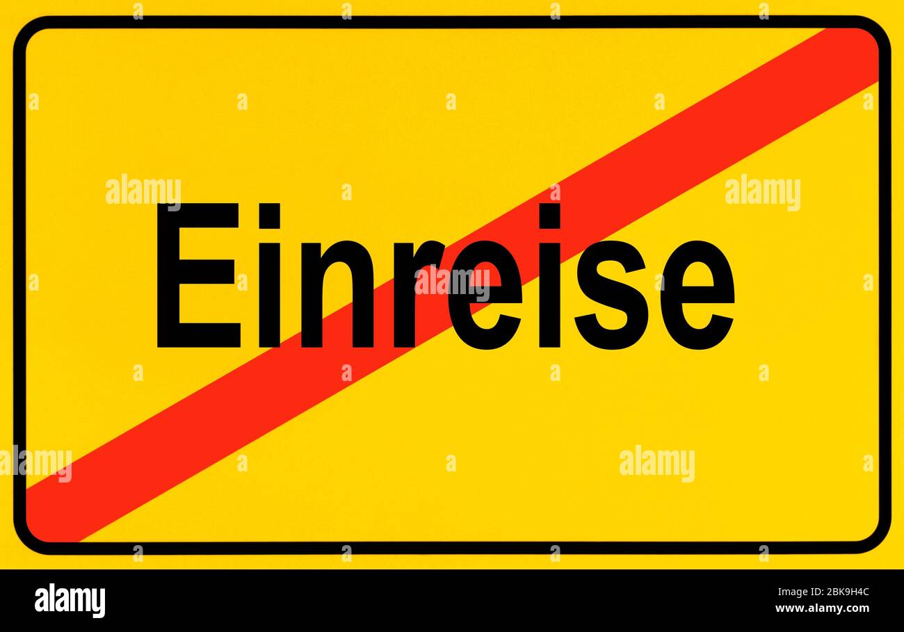 Immagine simbolica, monito di viaggio mondiale del Foreign Office a causa della crisi di Corona, Germania Foto Stock