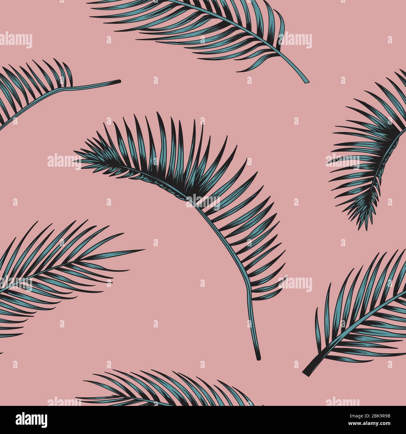 Motivo floreale senza cuciture. Adatto per stampa, lino, tessuto in stile alla moda. Motivo colorato senza cuciture. vettore Illustrazione Vettoriale